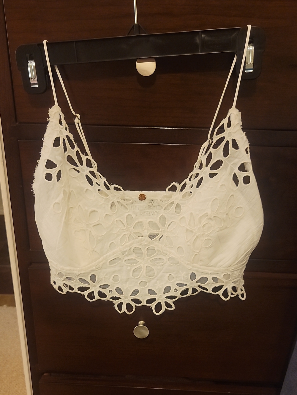 White Crochet Lace Camisole Bralette